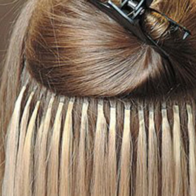 Extensions de cheveux kératine